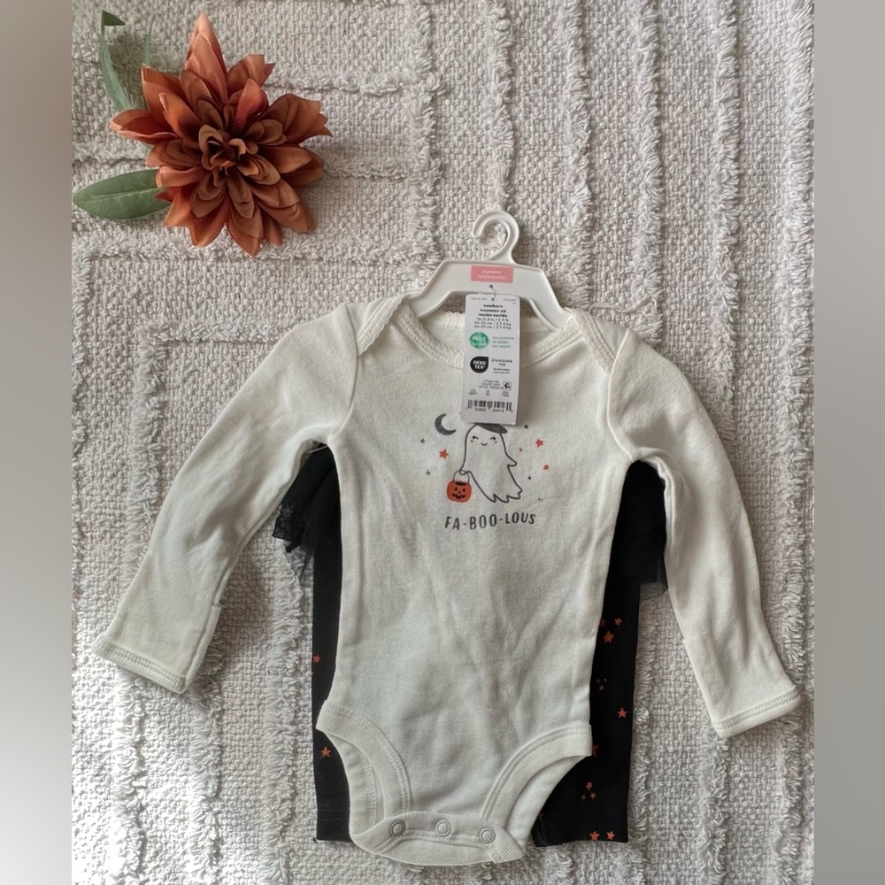 CARTER’S Halloween Baby Outfit Newborn Onesie & Tutu- Size